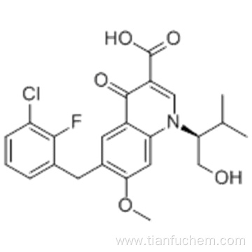 (S)-6-(3-CHLORO-2-FLUOROBENZYL)-1-(1-HYDROXY-3-METHYLBUTAN-2-YL)-7-METHOXY-4-OXO-1,4-DIHYDROQUINOLINE-3-CARBOXYLIC ACID CAS 697761-98-1